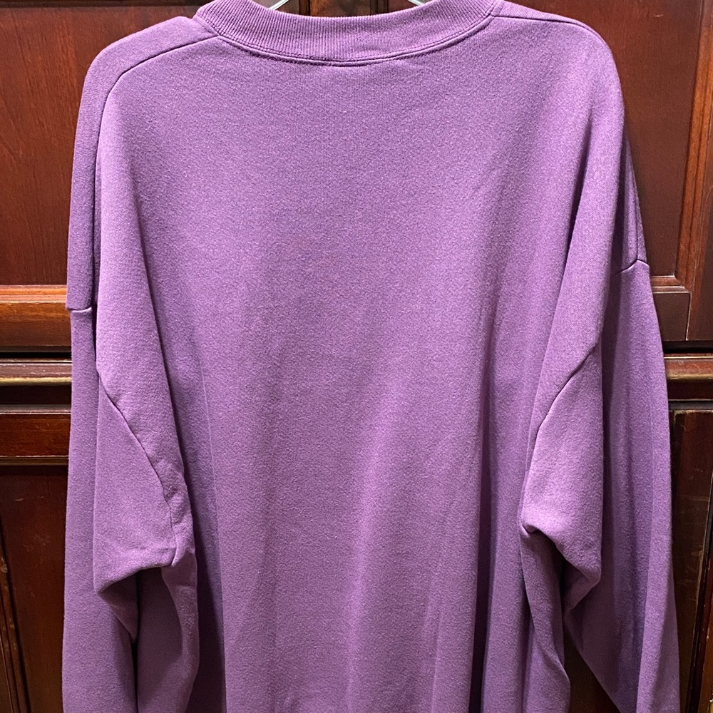 Gopher sport vintage plus size 3X Purple Sweatshirt with Cat Embroidery - Picture 9 of 16